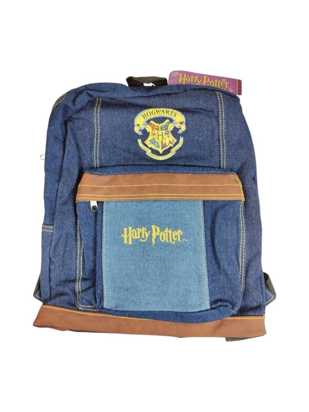 NEW Harry Potter Hogwarts Backpack Warner Bros Backpack School Bag 2001 Vintage - Picture 2 of 7